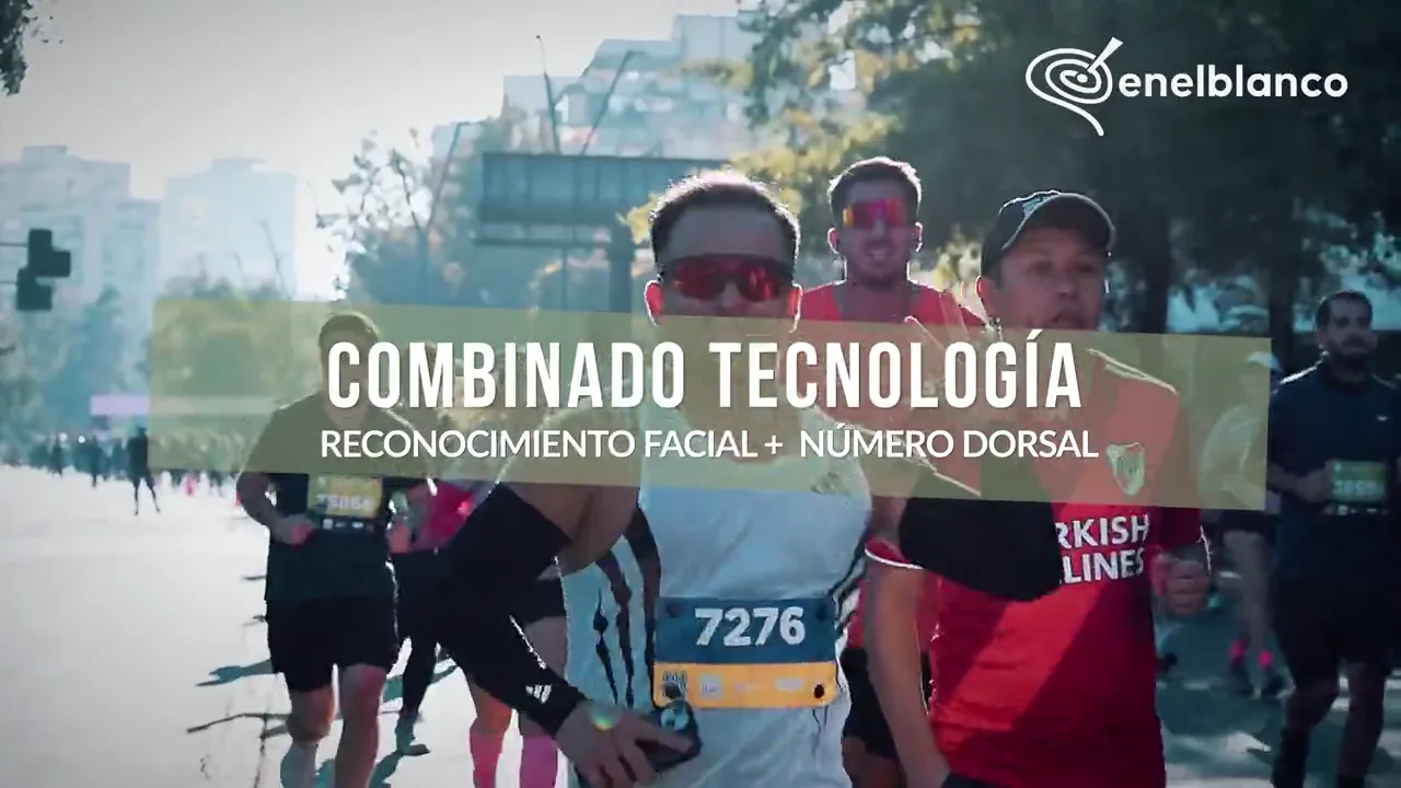 Activación de enelBlanco en la Maratón de Santiago con adidas Runners y reconocimiento facial — foto 3 de 5