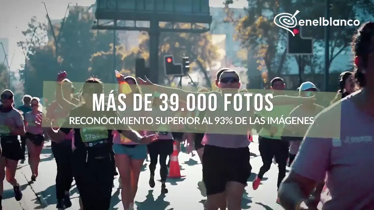 Activación de enelBlanco en la Maratón de Santiago con adidas Runners y reconocimiento facial — foto 4 de 5