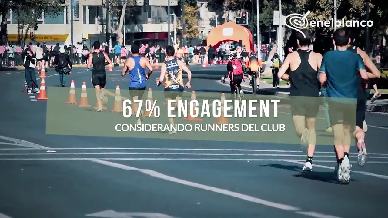 Activación de enelBlanco en la Maratón de Santiago con adidas Runners y reconocimiento facial — foto 5 de 5